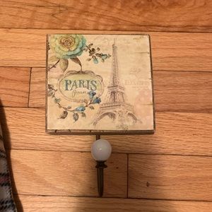 Paris themed wall hook
